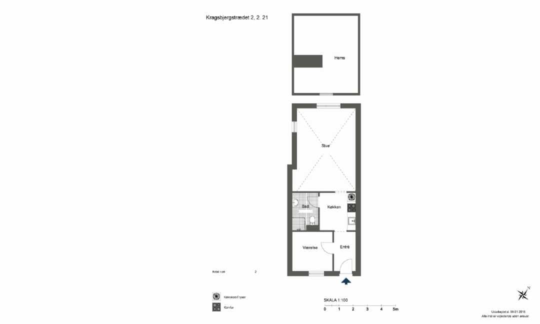 Kragsbjergstrædet 2, 2. 21, Kragsbjergstrædet 2-18 billede 3