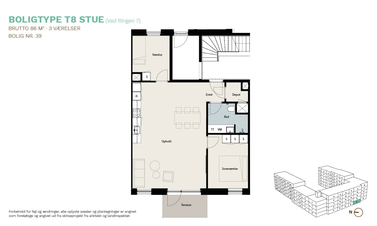 3-room apartment in Roskilde image 6