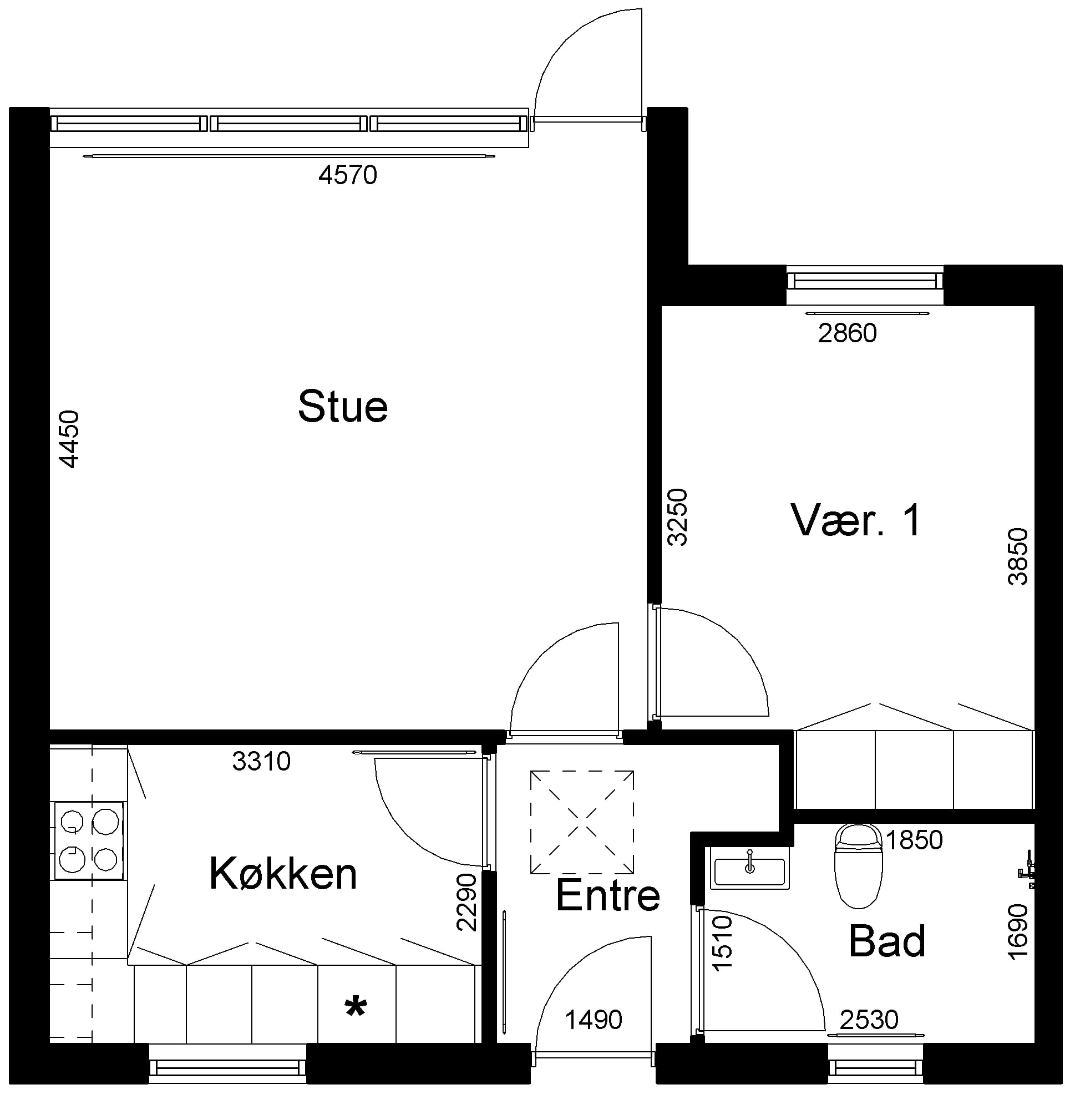 2-room house / townhouse in Videbæk image 2